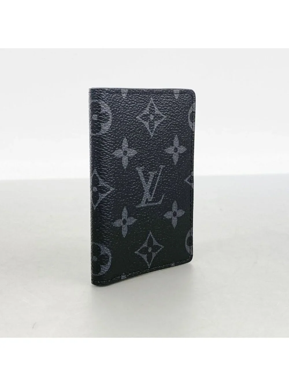 Louis Vuitton Card Case Monogram Eclipse Pocket Organizer Black